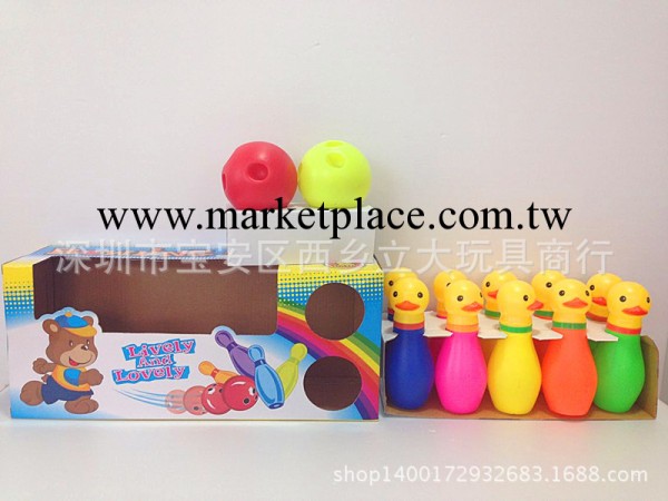 廠傢直銷兒童室內/外體育類玩具7寸小黃鴨保齡球組合8756A批發・進口・工廠・代買・代購