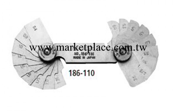 【日本三豐】mitutoyo厚薄片 厚薄規 半徑規 R規186-110 18片批發工廠,批發,進口,代購