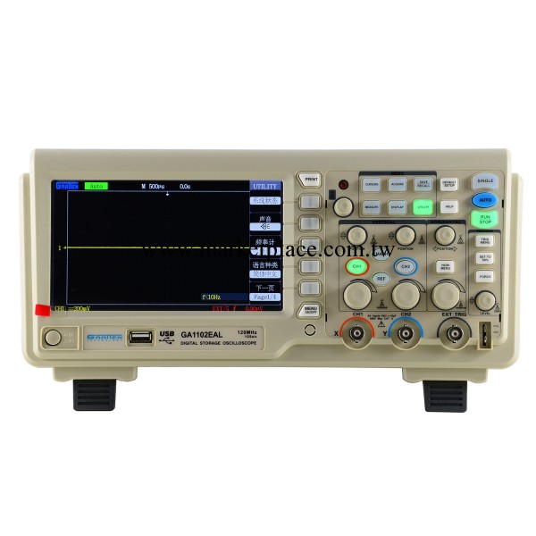 批發安泰信數字示波器120M 雙通道 7寸寬屏 彩色GA1102EAL工廠,批發,進口,代購