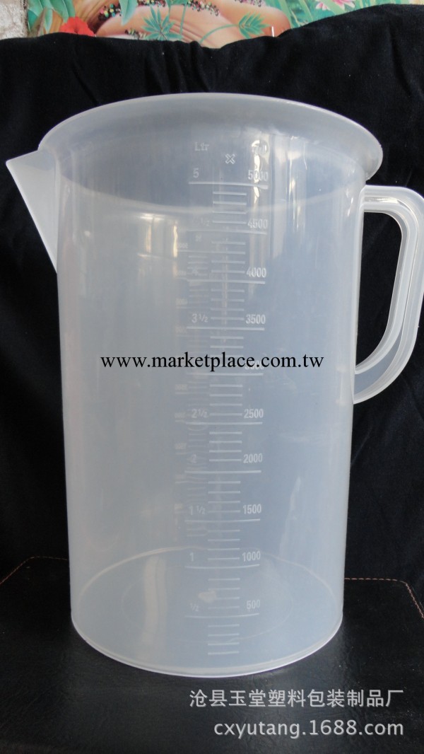 廠傢直銷5000ML塑料量杯，帶手柄，有刻度，透明量杯，防腐蝕批發・進口・工廠・代買・代購