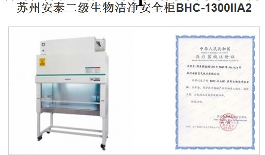 蘇州安泰二級生物潔凈安全櫃BHC-1300IIA2工廠,批發,進口,代購