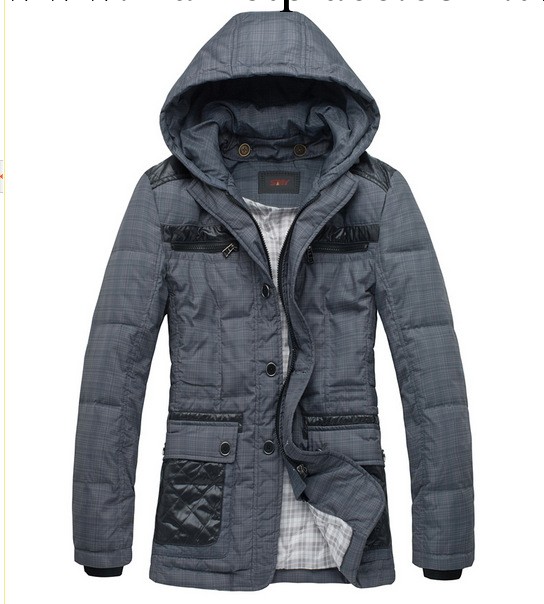 （水木華語）2013冬裝新品 男士正品修身西裝款羽絨衣工廠,批發,進口,代購