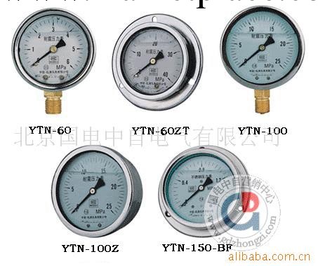 國電中自  供應YTN系列耐震壓力表/充油耐震/不銹鋼耐震工廠,批發,進口,代購