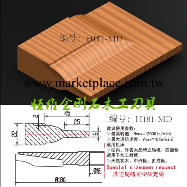 【廠傢直銷】批發臺灣進口鎢鋼銑刀門板刀  (規格齊 門芯板刀工廠,批發,進口,代購