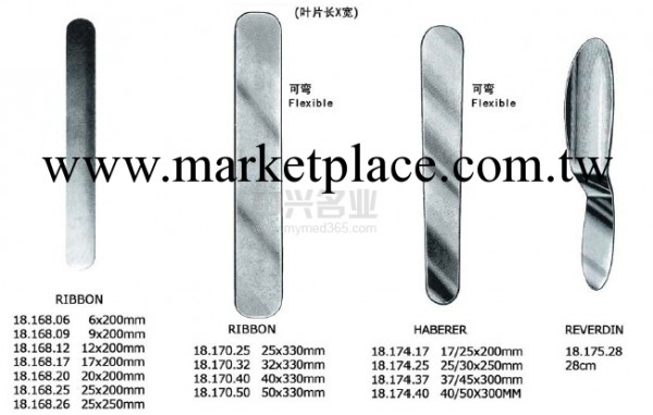 小壓腸板，可彎 Ribbon Retractor malleable 9x200mm工廠,批發,進口,代購