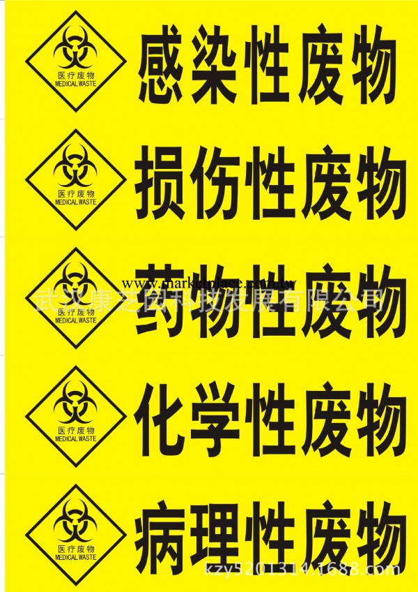 醫療廢物標識  長方形紙質批發・進口・工廠・代買・代購