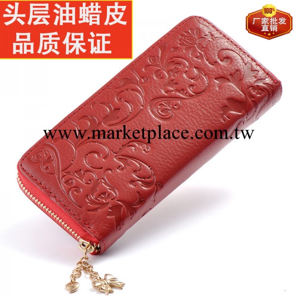女式真皮錢包  頭層油蠟皮手拿包 大容量長款時尚熱賣女式錢包工廠,批發,進口,代購