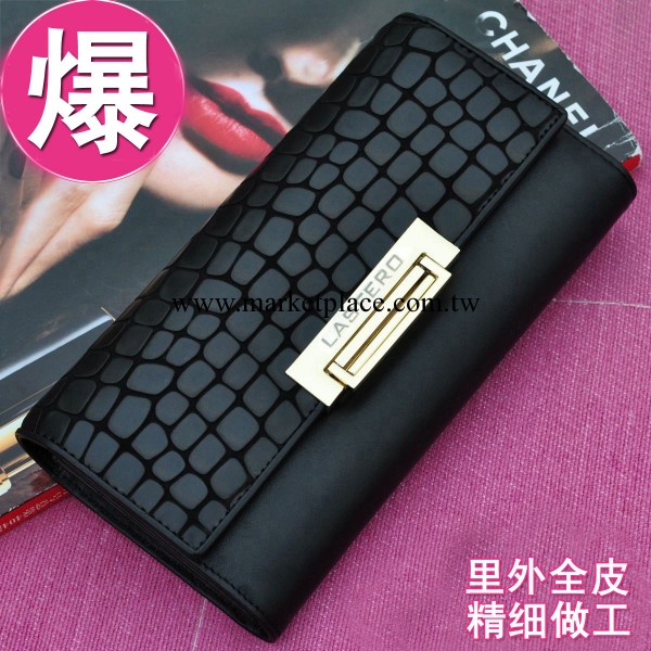 裡外全皮三折中長款女錢包高檔奢華真皮錢包工廠直批一手貨源3893工廠,批發,進口,代購