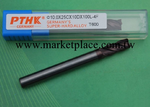 供應德國PTHK數控刀具 鎢鋼銑刀10mmX25CX10DX100L-4F批發・進口・工廠・代買・代購
