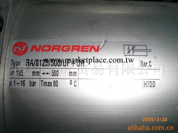 現貨供應NOREREN氣缸 RA/8125/500工廠,批發,進口,代購