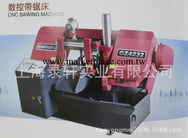 銷售全新江蘇中馳牌GZ4232全自動數控金屬帶鋸床工廠,批發,進口,代購