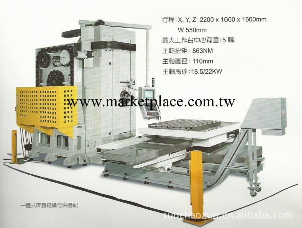 供應進口高精密數控臥式鏜銑加工中心機  HBM-4工廠,批發,進口,代購