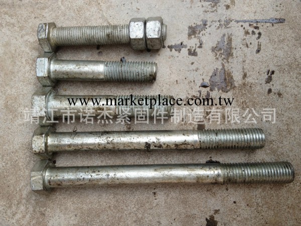 GB/T5781六角螺栓  常年供應  廠傢直銷鍍鋅螺栓m12 螺絲螺母批發・進口・工廠・代買・代購