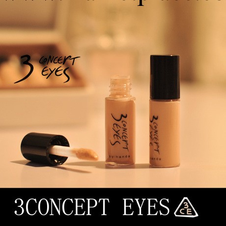 專櫃正品 3CE/3concept eyes遮瑕液/粉底液/唇部打底遮瑕膏小樣工廠,批發,進口,代購