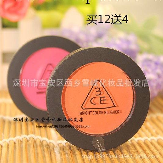 韓國正品stylenanda 3CE 三隻眼粉質腮紅 單色腮紅粉 胭脂橘3074工廠,批發,進口,代購