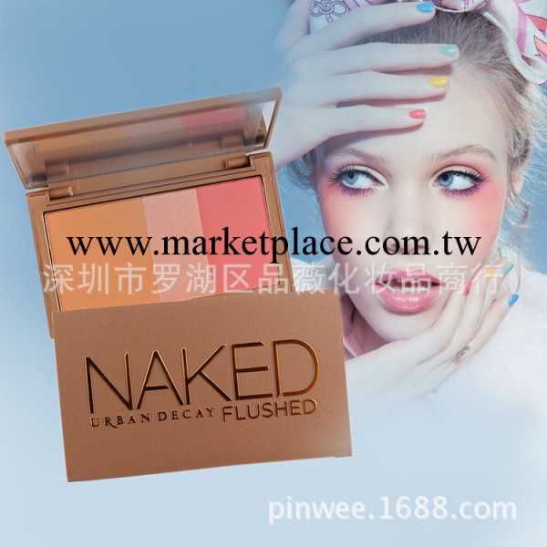 供應 UD Naked Flushed 新款裸妝彩妝腮紅/高光/修容3色腮紅盤工廠,批發,進口,代購