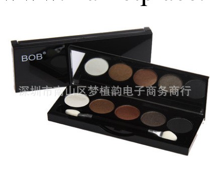 BOB正品彩妝精致五色眼影 珠光濕粉 煙熏妝大地色眼影盒工廠,批發,進口,代購