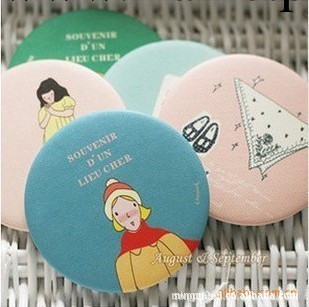 韓國TODAC 甜美可愛卡通小鏡子 便攜化妝鏡 淘寶贈品 28工廠,批發,進口,代購