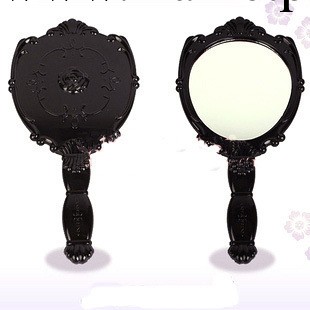 女王薔薇玫瑰花手柄鏡 化妝手持鏡子 高檔鏡梳批發工廠,批發,進口,代購