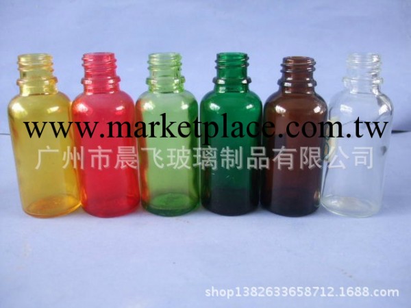 玻璃瓶廠傢直銷 茶色 綠色 白色 藍色精油瓶可配套訂購批發・進口・工廠・代買・代購