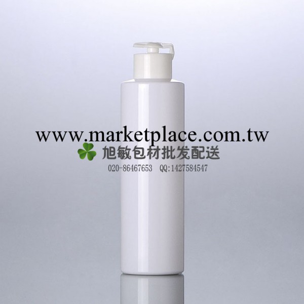 旭敏包材 FWJ37 200ML白色平肩PET瓶蓋瓶 白色壓汞蓋  現貨工廠,批發,進口,代購