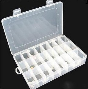 24格塑料透明收納盒 首飾盒飾品盒藥盒  串珠盒 置物盒批發工廠,批發,進口,代購