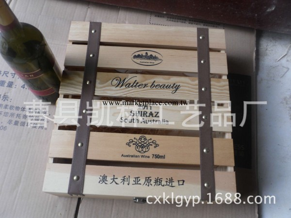 廠傢直銷 四隻支木盒 噴漆木盒 紅酒包裝盒 松木酒盒工廠,批發,進口,代購