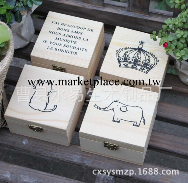特價！ZAKKA 雜貨風格 實木帶蓋木盒子 全實木小木盒(四款可選）工廠,批發,進口,代購