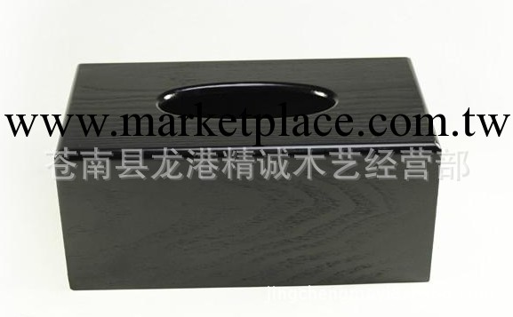 黑色歐式優雅木質紙巾盒 時尚抽紙盒 創意餐巾盒 木制紙抽盒定制工廠,批發,進口,代購