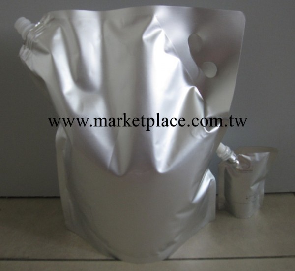 粉狀保健品鋁箔包裝袋-自立吸嘴鋁箔袋-不印刷純鋁箔吸嘴袋批發・進口・工廠・代買・代購