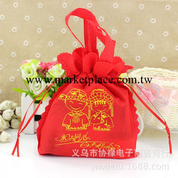 無紡佈喜糖袋 婚慶用品批發 中號 21*24cm 結婚婚禮用品 糖果袋批發・進口・工廠・代買・代購