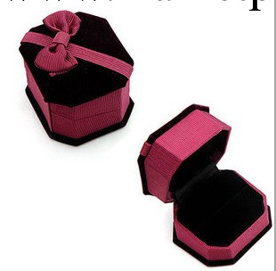 蝴蝶結絨佈高檔珠寶飾品首飾盒 包裝盒 戒指盒  飾品盒工廠,批發,進口,代購