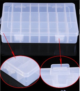 24格可組裝透明塑料儲物盒/收納盒/首飾盒0.17工廠,批發,進口,代購