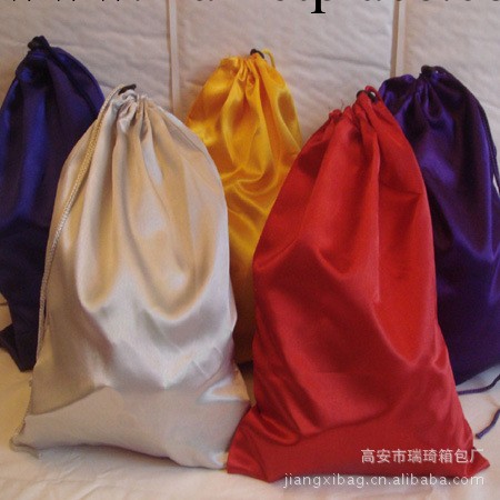 廠傢供應 韓國拉繩色丁佈袋 顏色尺寸需定做 色丁禮品袋 廣告袋批發・進口・工廠・代買・代購