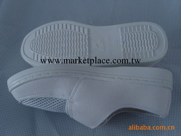 供應PVC底防靜電鞋 白色帆佈防靜電網麵鞋工廠,批發,進口,代購