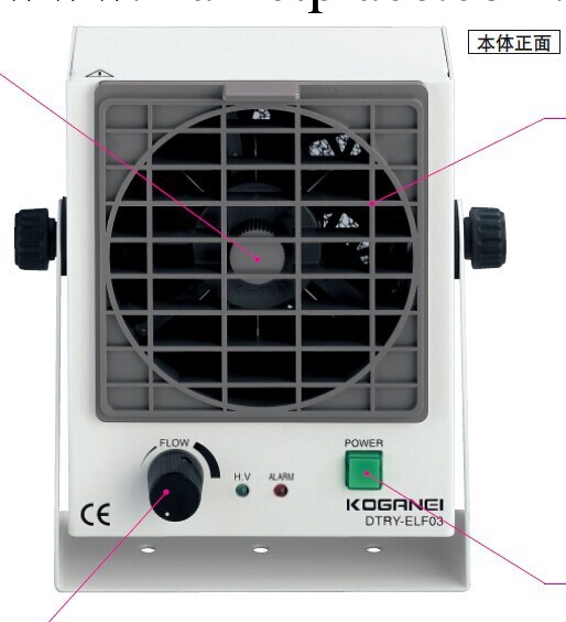 一級代理日本KOGANEI小金井大范圍風扇式DTRY-ELW22型除靜電器批發・進口・工廠・代買・代購