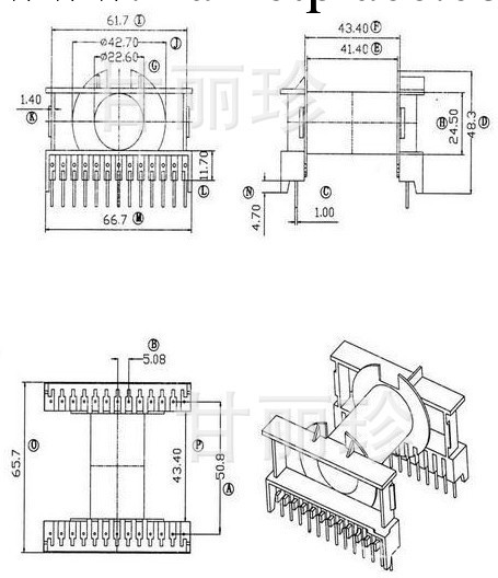 ETD59骨架  13+13pin工廠,批發,進口,代購