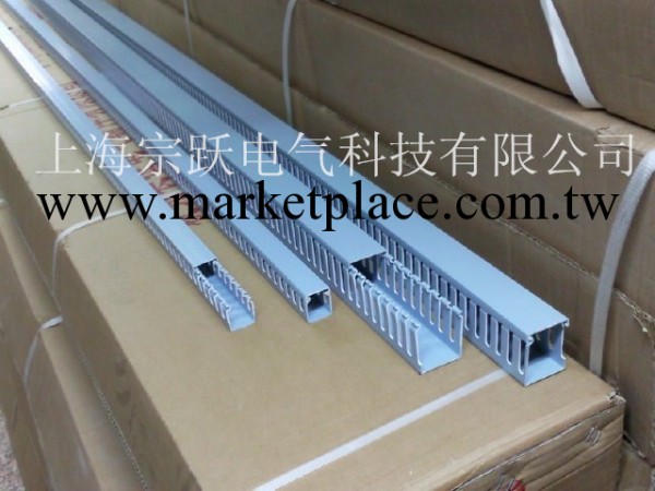 廠傢直銷藍色PVC阻燃行線槽 40*40走線槽 塑料配線槽 高40寬40工廠,批發,進口,代購
