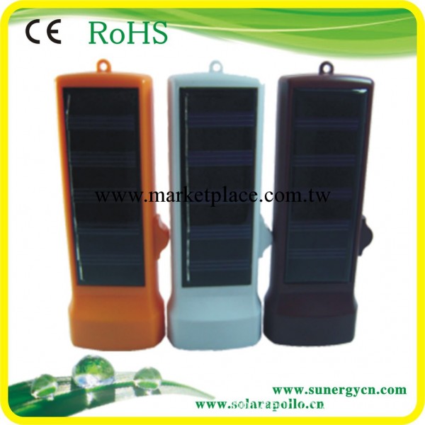 供應太陽能塑料太陽能手電筒、環保手電筒 6LED工廠,批發,進口,代購