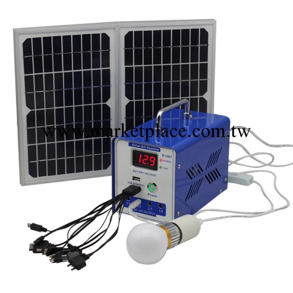 供應小型傢用太陽能系統 S1207太陽能照明 小型太陽能直流發電機工廠,批發,進口,代購