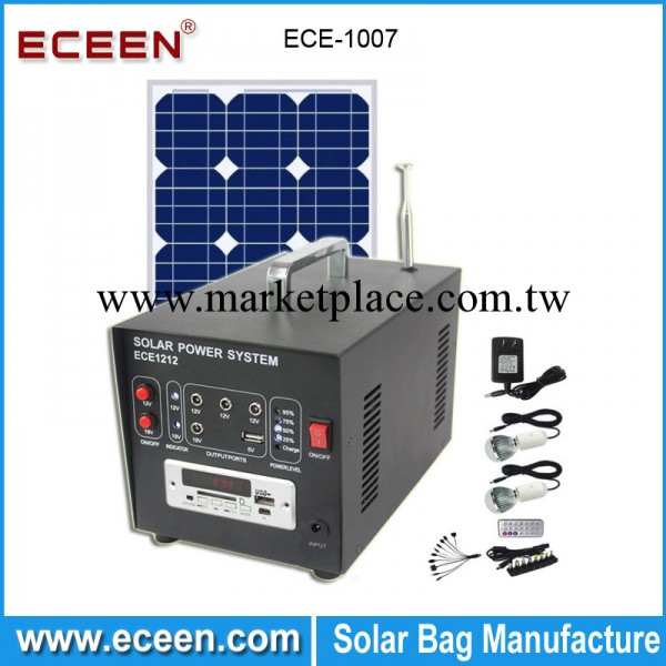 廠傢提供 太陽能戶外充電器 太陽能系統ECE-1212帶太陽板工廠,批發,進口,代購