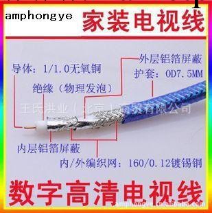 75-5有線電視線 數字高清電視線 閉路電視線 寬頻 多媒體電視線工廠,批發,進口,代購