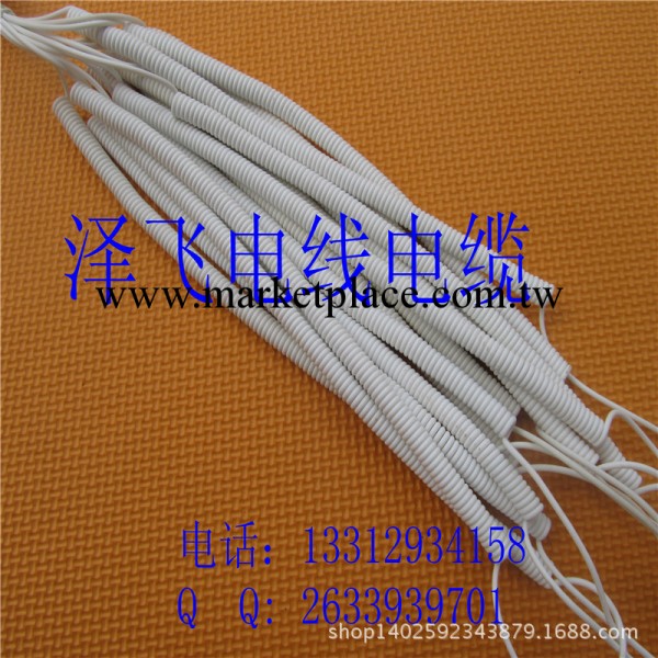 白色小彈簧線，1.6MM 2.0MM 螺旋電線，PU曲線北京彈簧線批發・進口・工廠・代買・代購