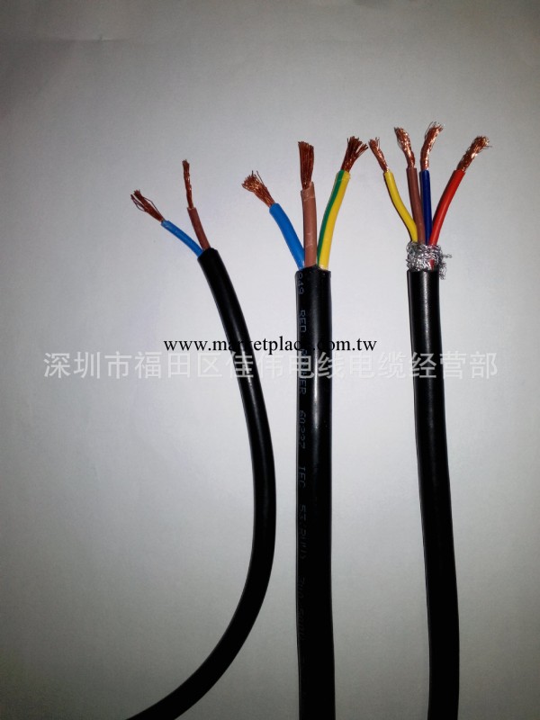 RVV黑色擠壓護套電纜線 RVV4×0.5平方 4芯護套線 銅芯多股軟線批發・進口・工廠・代買・代購