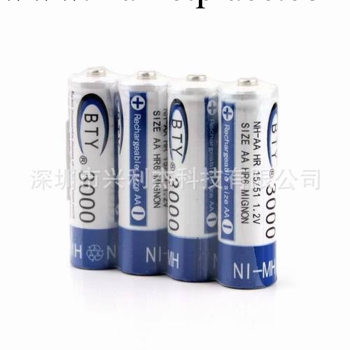 BTY 正品 AA 3000mAh 鎳氫充電電池 5號充電電池批發・進口・工廠・代買・代購