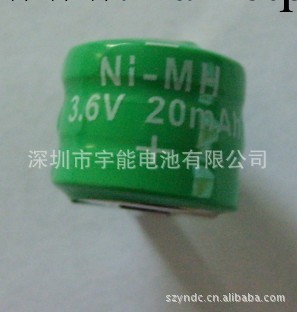 工廠大量生產銷售MH 3.6V 20mAh充電電池  照明專用電池   電池組工廠,批發,進口,代購