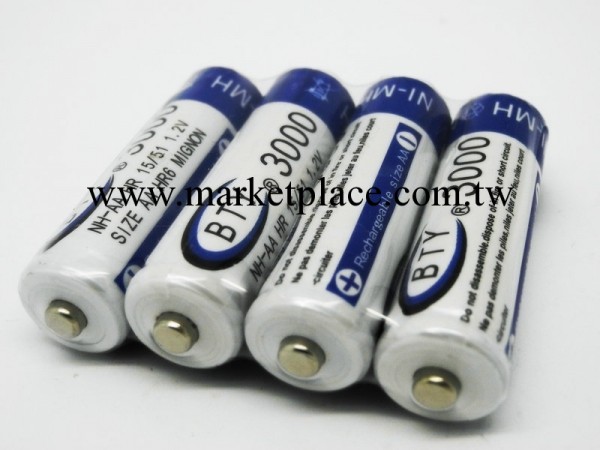 BTY-5號 AA 3000 充電電池 藍白色批發・進口・工廠・代買・代購