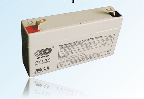 廠傢直供蓄電池 OUTDO奧特多OT1.3-6電池  優質 6V1.3Ah 蓄電池工廠,批發,進口,代購