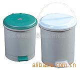 供應連蓋塑膠圓垃圾桶 塑料垃圾桶 腳踩塑料桶批發・進口・工廠・代買・代購