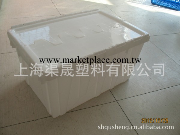 供應上海白色塑料箱上海帶蓋白色周轉箱PP料批發・進口・工廠・代買・代購